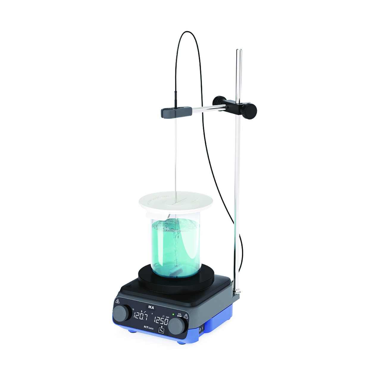 Magneetroerder, IKA, RCT basic, kant-en-klare set, met verwarming, geanodiseerde plaat
