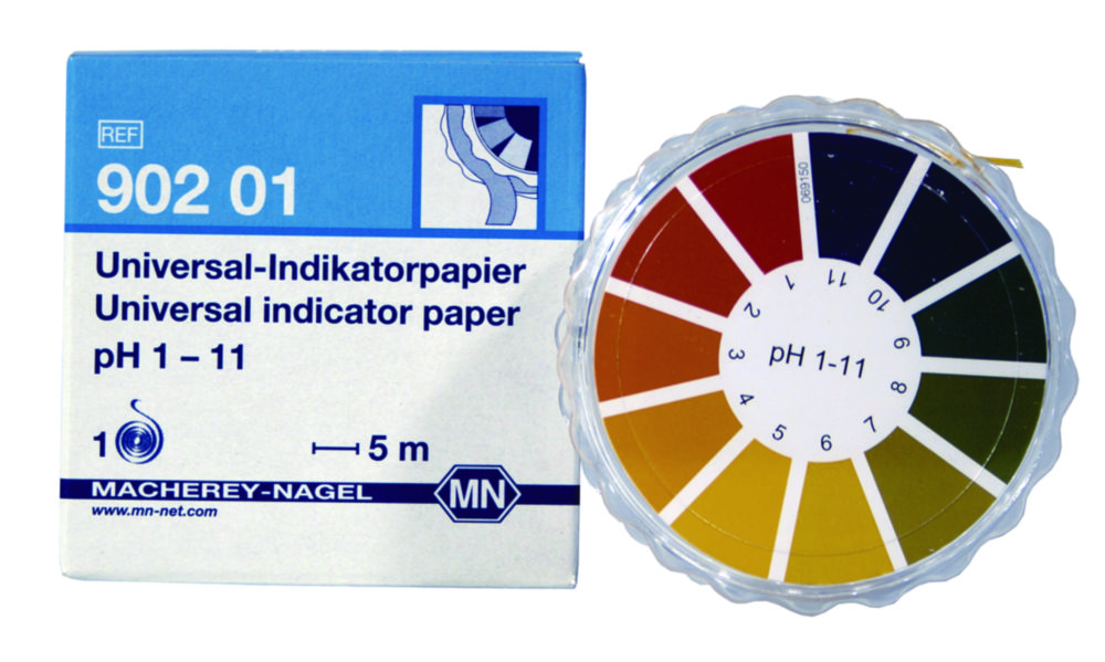 pH indicatorpapier pH 1-11  universeel rol à 5 MTR