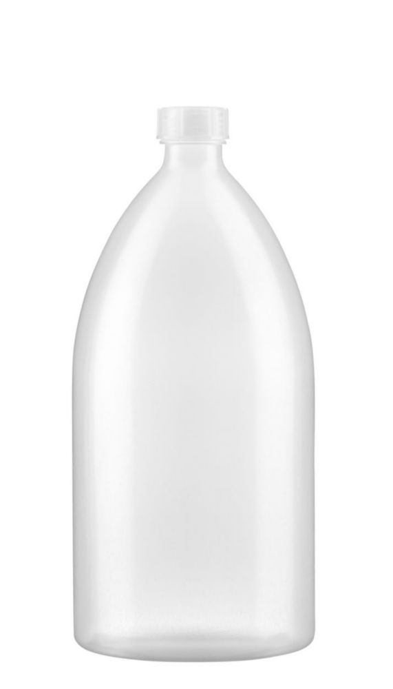 Fles 2000ml, LDPE, Nauwmonds, Helder, met dop