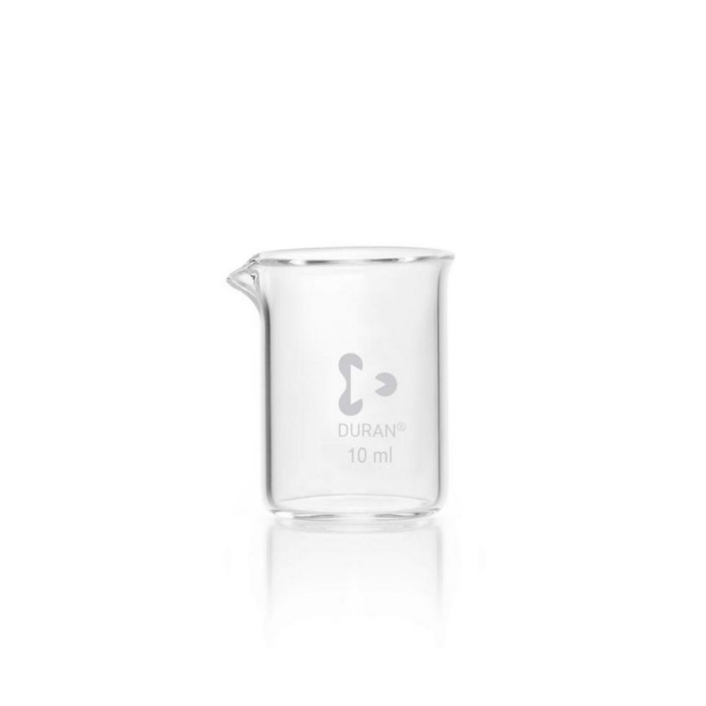 Bekerglas 10 ml laag model  Ø 26 mm, h=35 mm