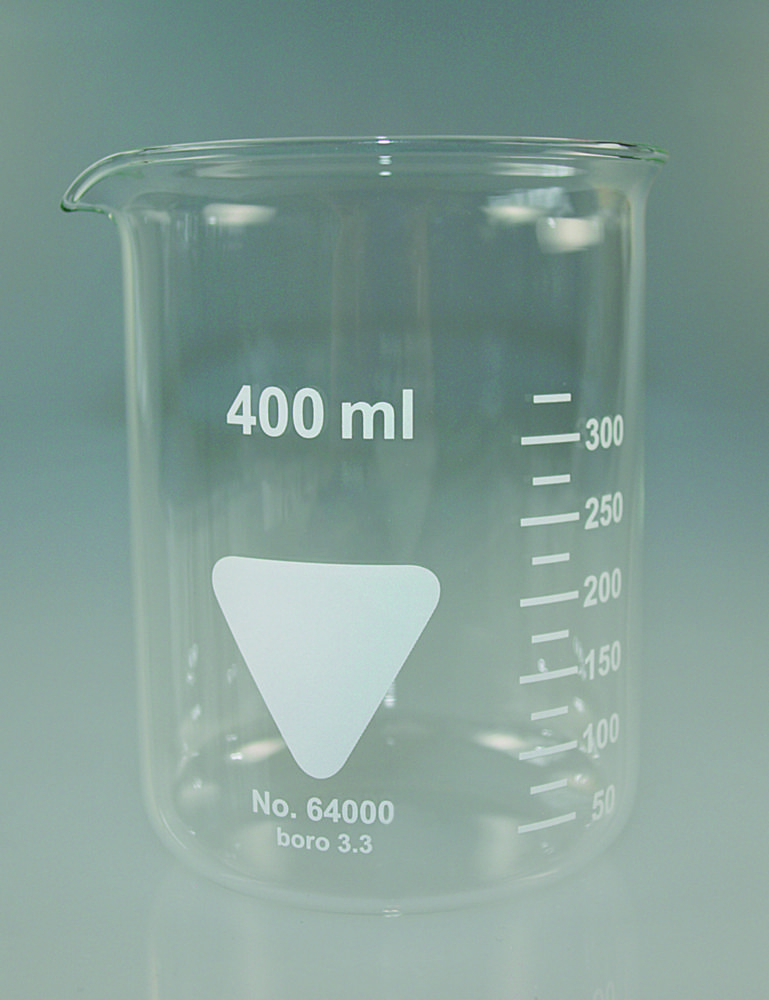 Bekerglas 1000 ml, laag model  Ø105 mm, hoogte 145 mm, Boro