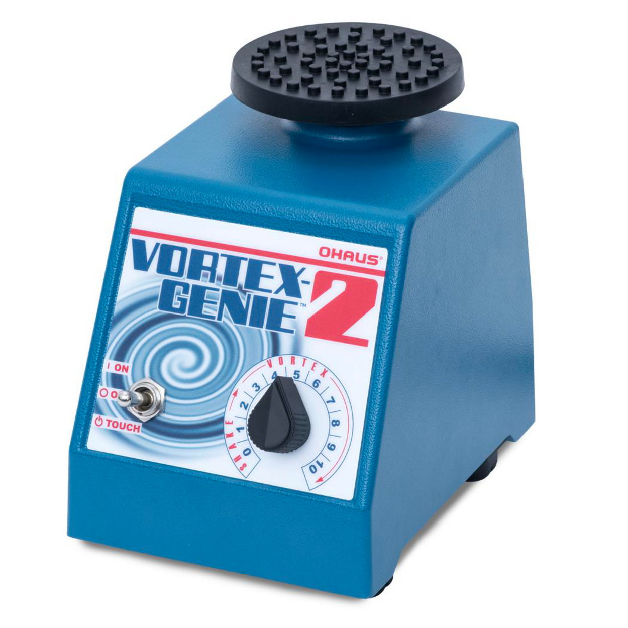 mixer de vortex, blendermesin lab, mini mixer, apparaat blauw, snelheidsinstelling