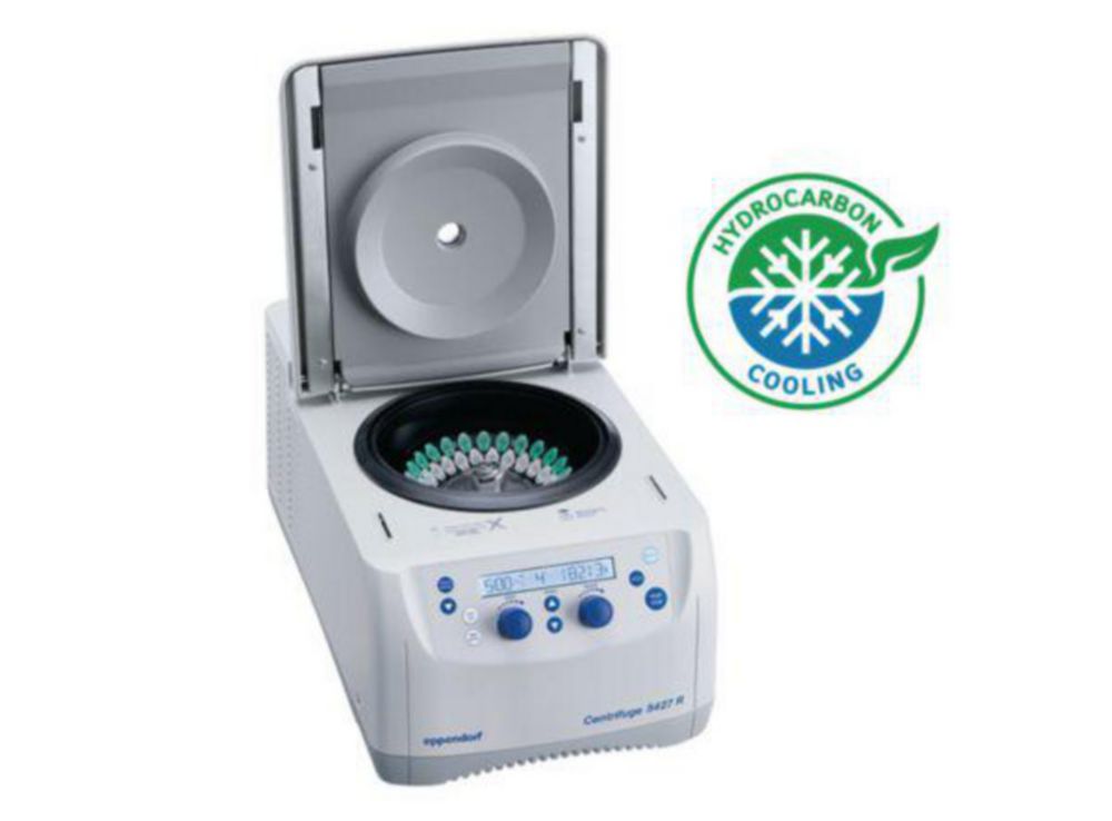 Centrifuge 5427 R, GLP, Koolwaterstofkoeling, 230 V/50-60 Hz, Greener Lab