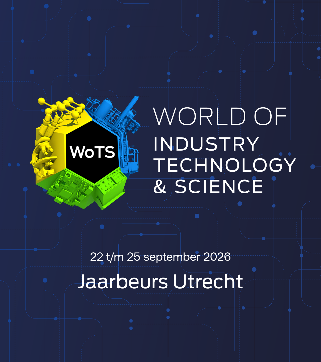 industrie, technologie, wetenschap, beurs, logo