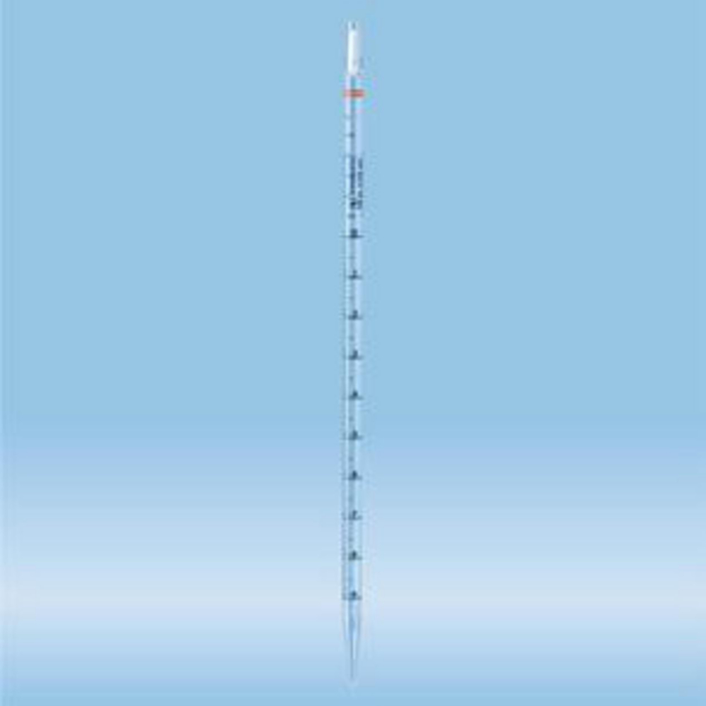 Serologische pipet 10:0,1ml  PS, steriel, oranje, bulk