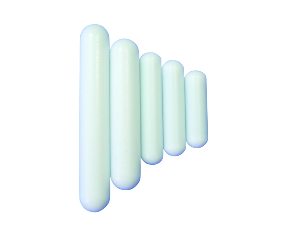 Magneetroerstaaf PTFE, L 15 mm, Ø 6 mm, cilindrisch