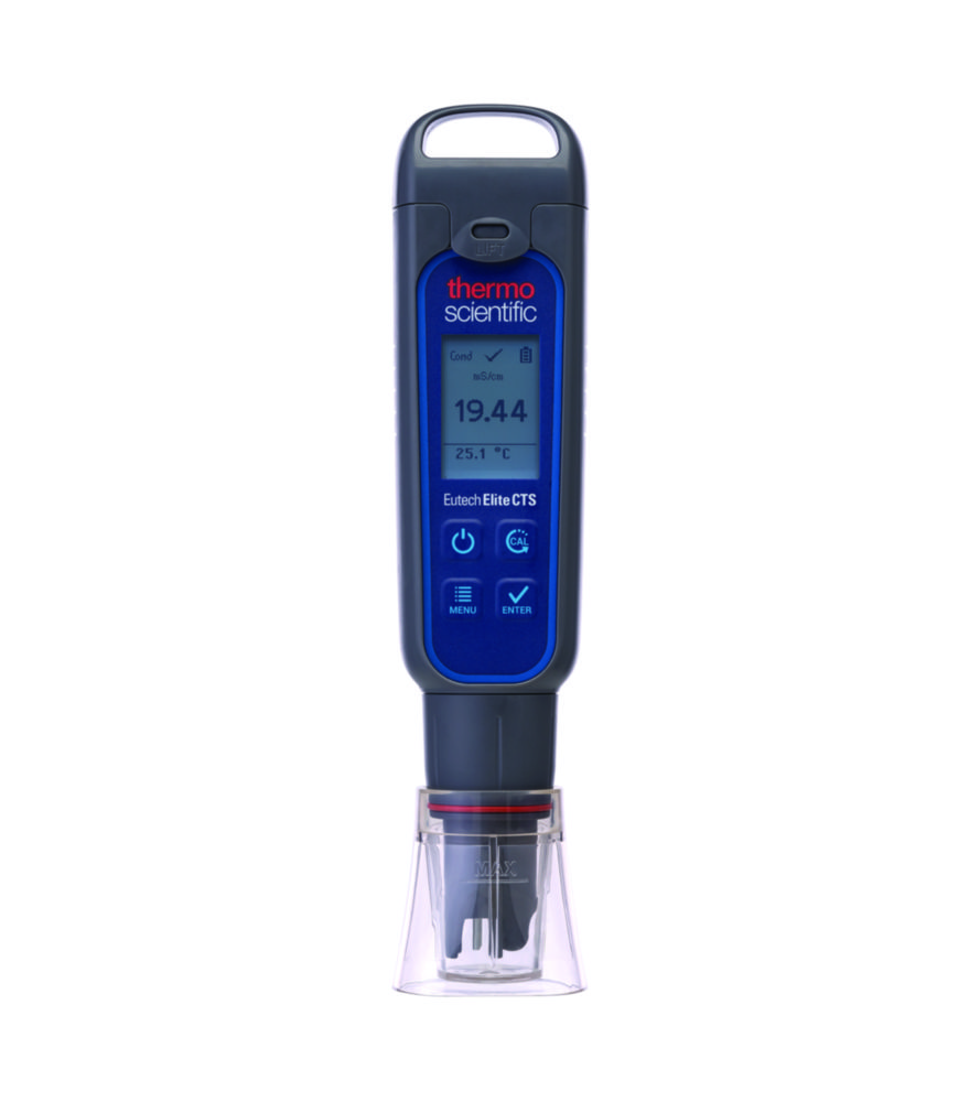 Elite geleidbaarheid/TDS/saliniteit zaktester met cup sensor, batterijen, sleutelkoord, draagtas