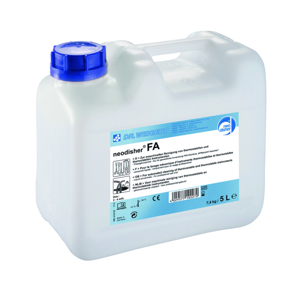 Neodisher FA, alkalische reiniger, vloeibaar concentraat, 5l, miele can