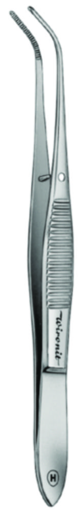 Microscopische pincet 105 mm,  gebogen 1/5870, wironit staal