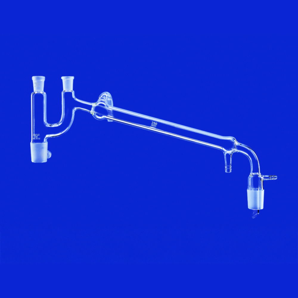 Destillatiebrug 160 mm, kern NS14/23, huls NS14/23