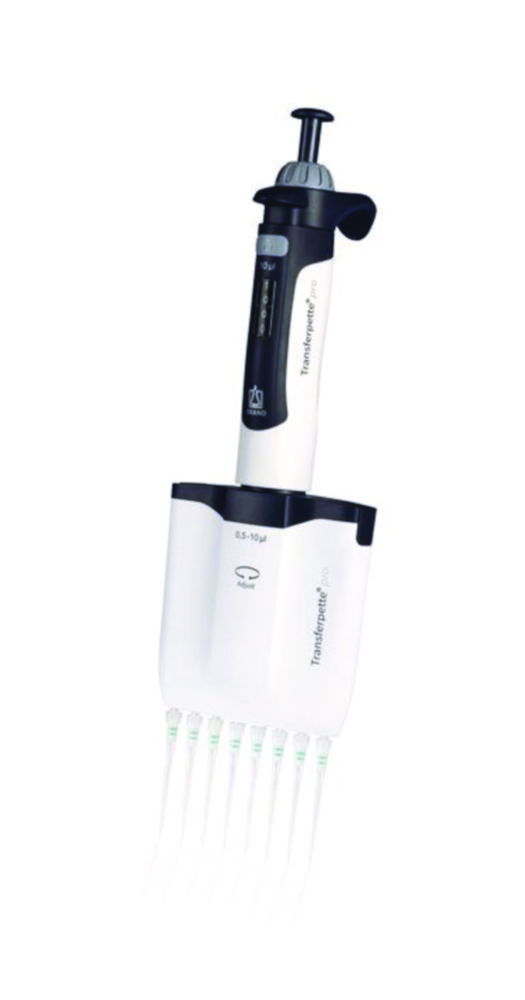 Microliterpipet Transferpette® pro, variabel, Multikanaals, 0.5 - 10 µl