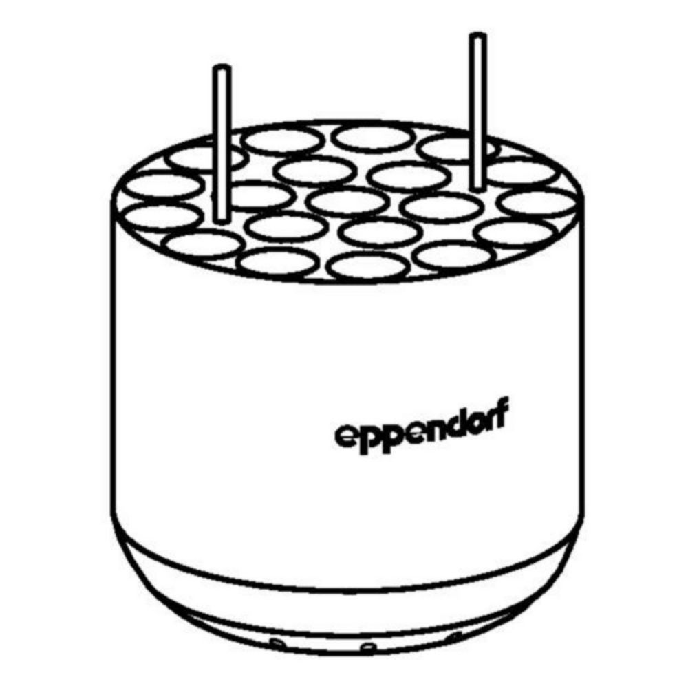 Adapter voor S-4-104 rotor  20 x 15 ml rondbodembuizen