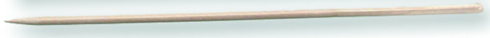 Staafjes hout 150 mm, Ø 3 mm,  voor watten, scherpe punt