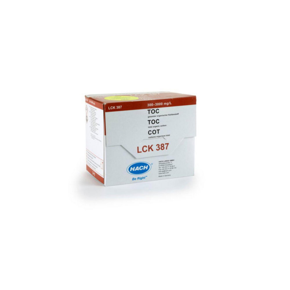 organisch koolstof, lcr 387, doos, verpakking, TOC