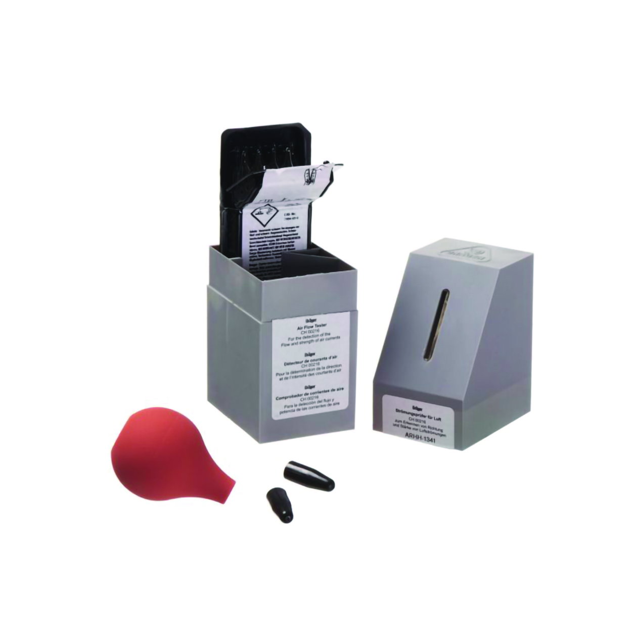 oordoppen, oorstukjes, rode ballon, talc, tester kit