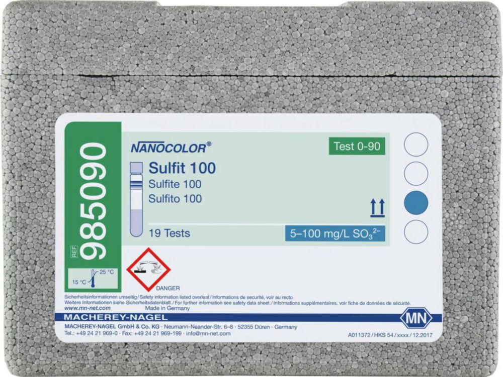 Kuvettentest sulfiet 100  range 5 - 100 mg/L