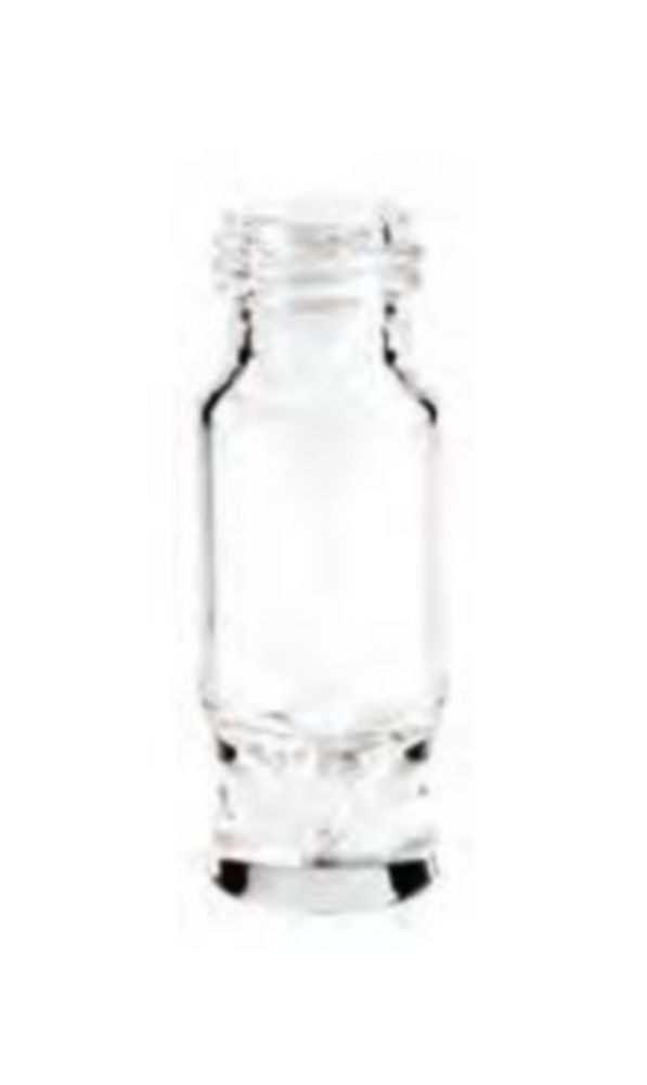 Vials 1,2 ml, glas 32x12 mm  helder, schroefnek 9 mm, 10ul