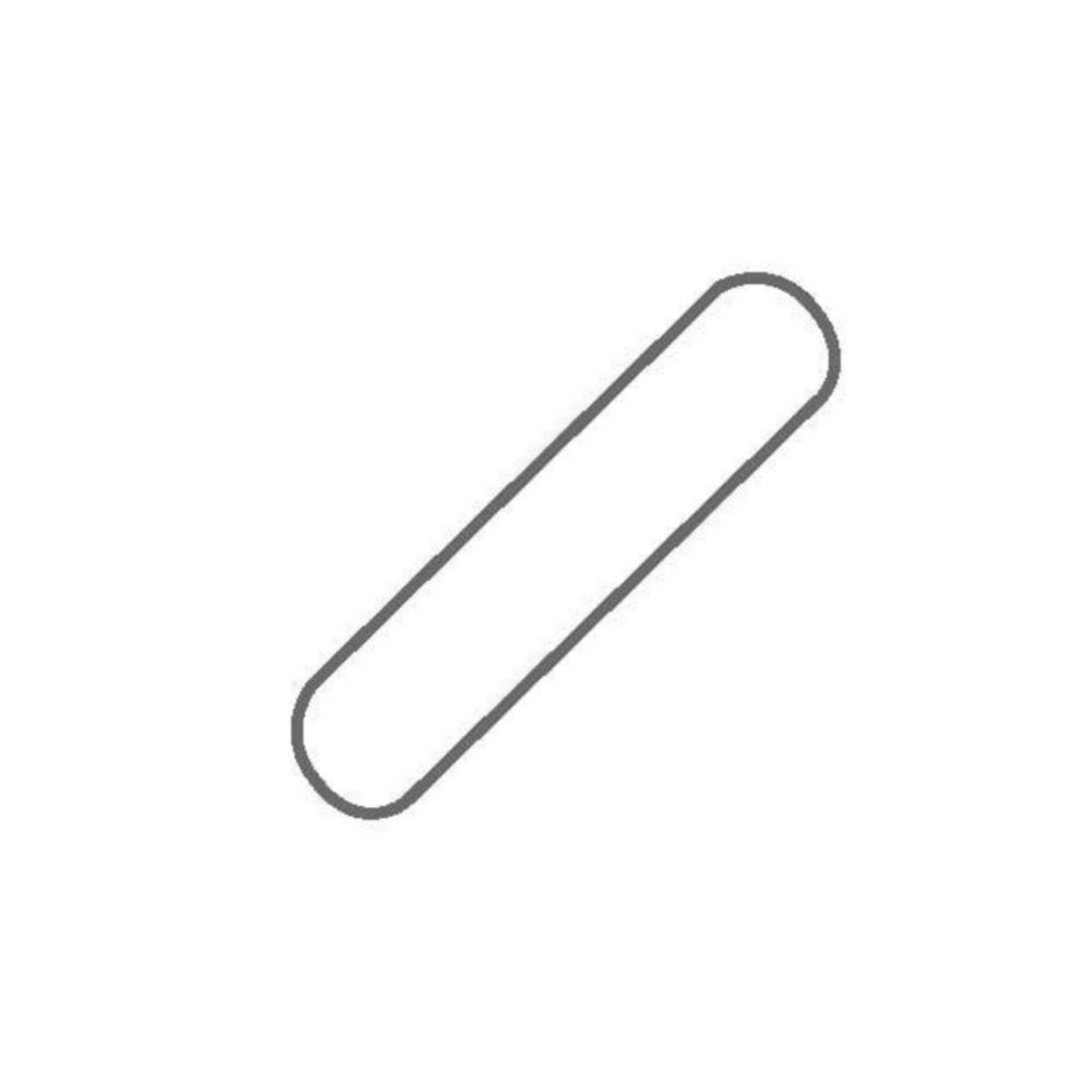 Magneetroerstaaf glas IKAFLON 40, ovaal, lxØ= 45x8 mm