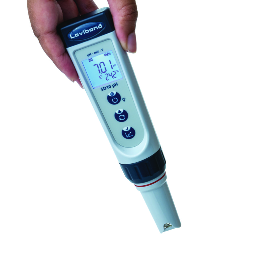 SD10 pH-zaktester pH 0 - 14, mV, Temperatuur
