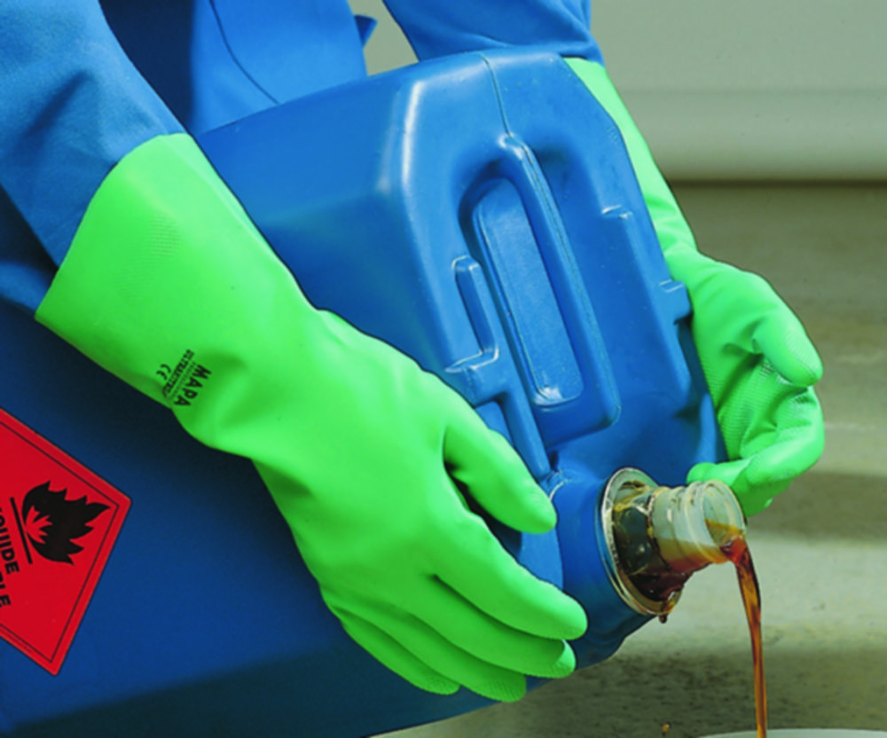 Handschoenen, Nitril, maat S, lengte 320 mm, UltraNitril 492, blauw