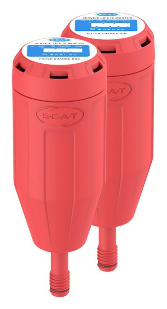 Koolstoffilter L, V3.0, met spatbescherming en vervangingsindicator, service life 12 mnd, 2-pack