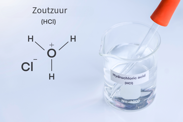 Dit is de formule van zoutzuur