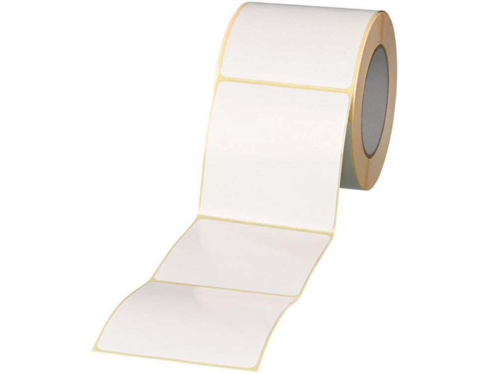 Close-it Food sluitetiketten,   95x95 mm, op rol, blanco