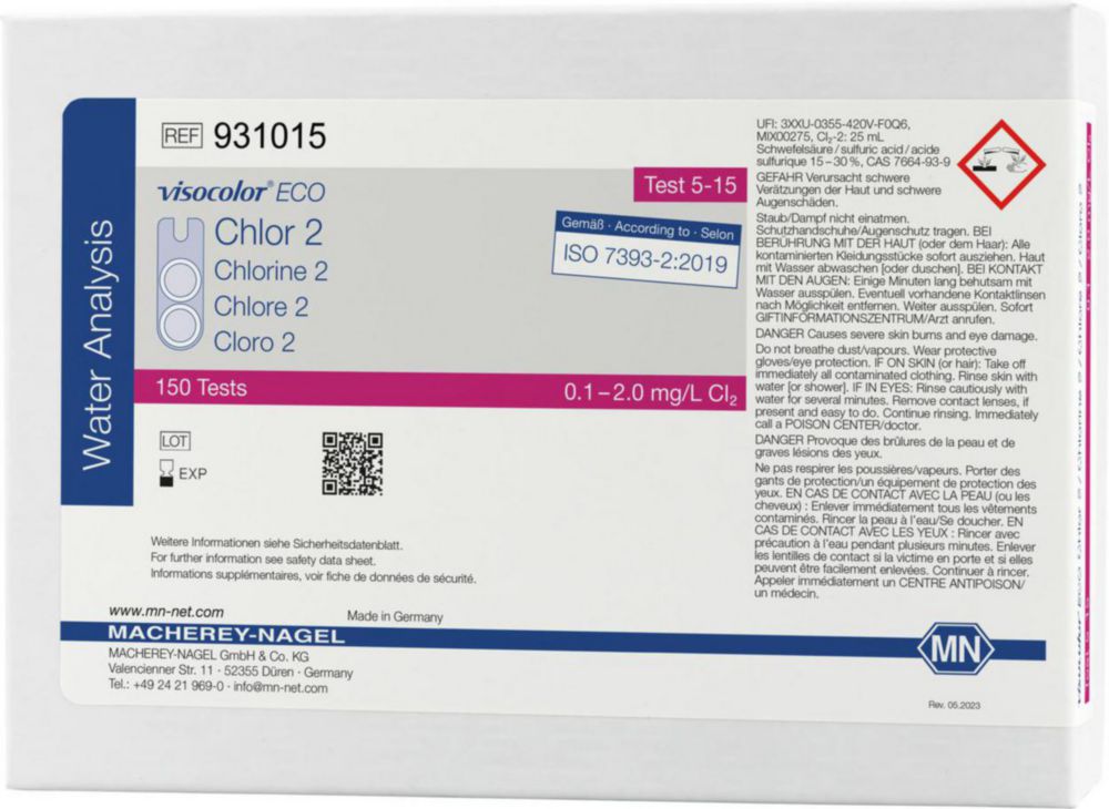 Visocolor ECO Chloor 2  0,1 - 2,0 mg/l Cl2