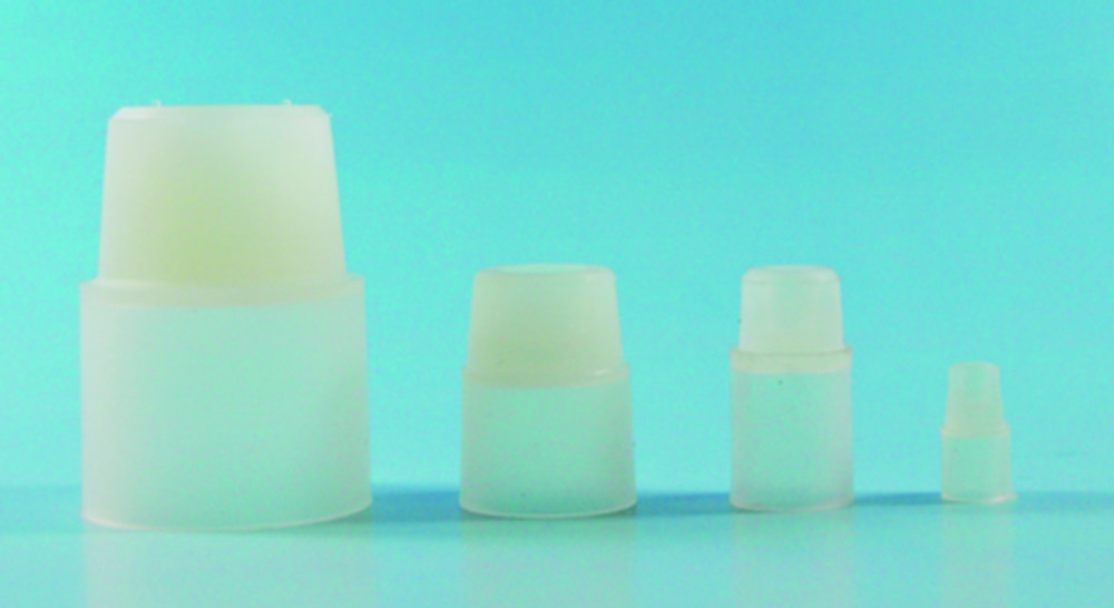 Stop, siliconen Ø 10 mm  met omslagrand