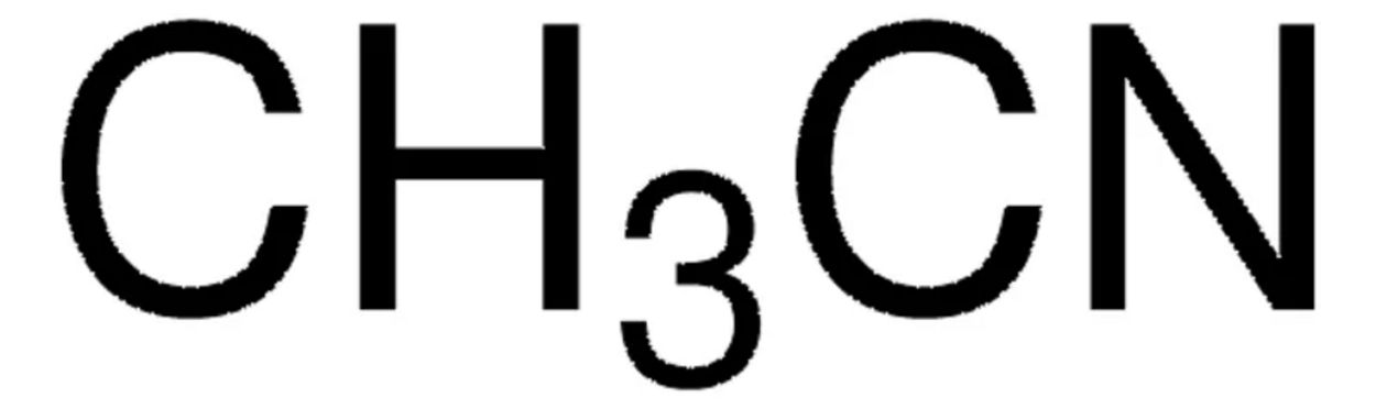 chemische formule, CH3CN, acetonitril, molecuul, structuur